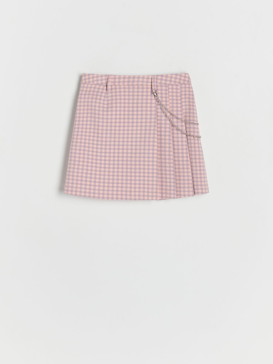 Skirt with chain detail - multicolor - RESERVED - 2
