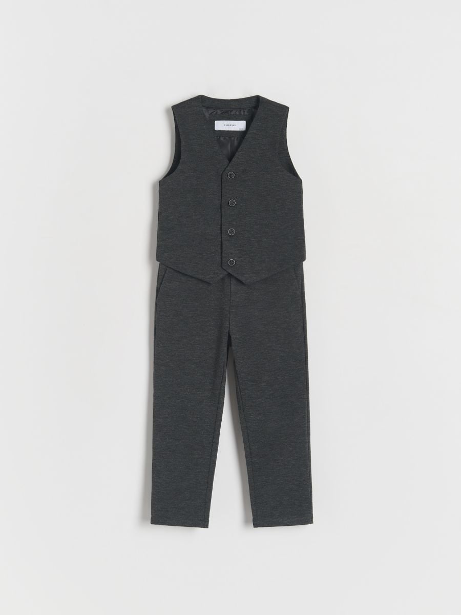 BABIES` VEST & TROUSERS - temno siva - RESERVED