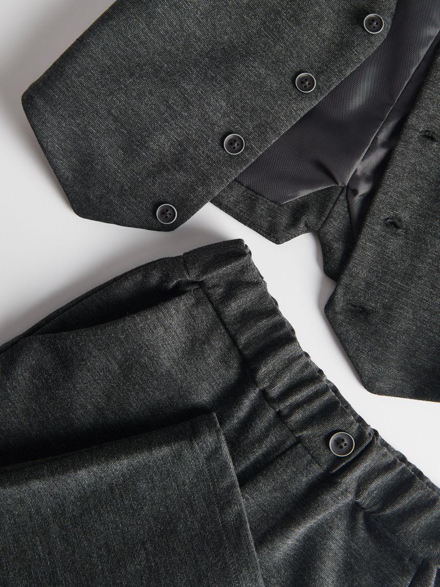 Elegant viscose blend set - dark grey - RESERVED - 3