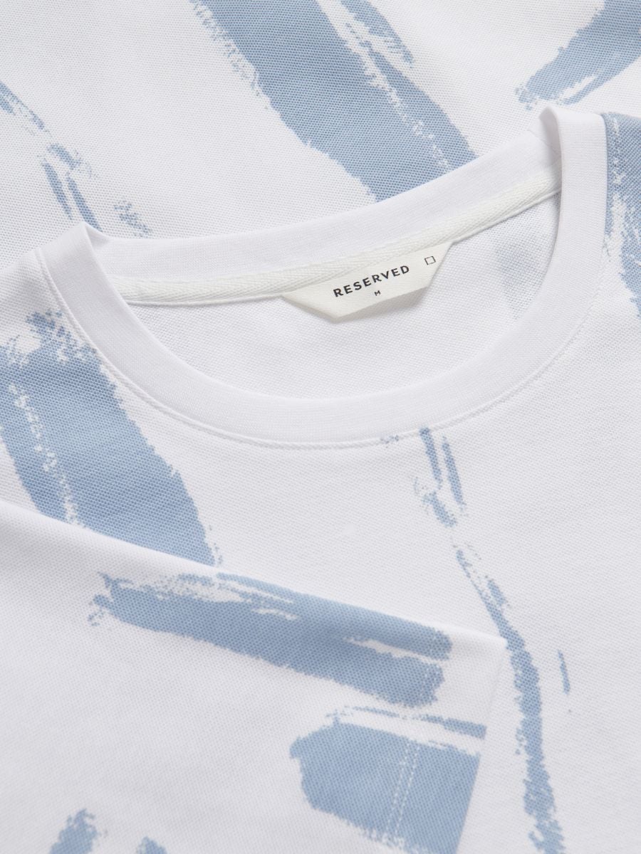 Regular fit printed T-shirt - white - RESERVED - 2