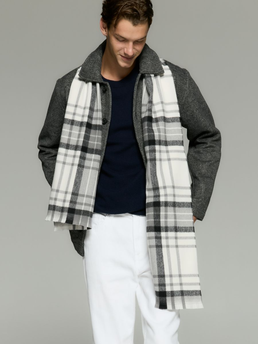 Check scarf - black - RESERVED