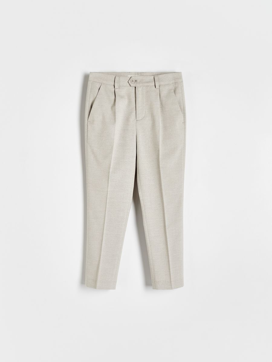 Smart trousers - beige - RESERVED