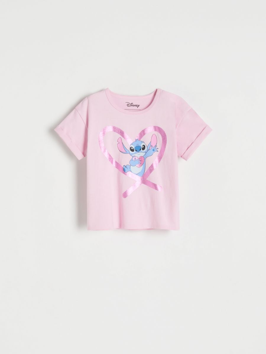 Lilo & Stitch-t-shirt i Farve LYSERØD - RESERVED - 4230S-30X