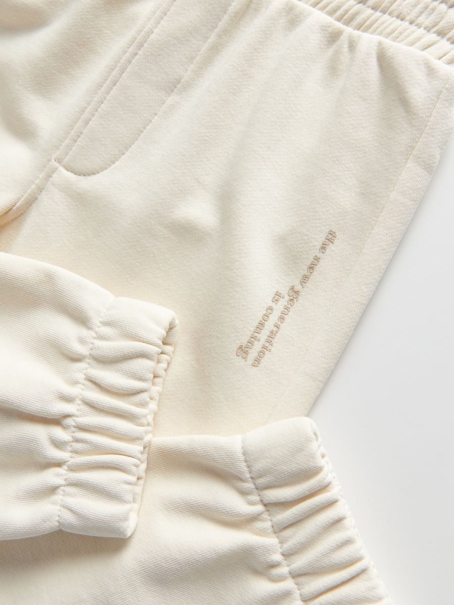 Cotton joggers - nude - RESERVED - 5