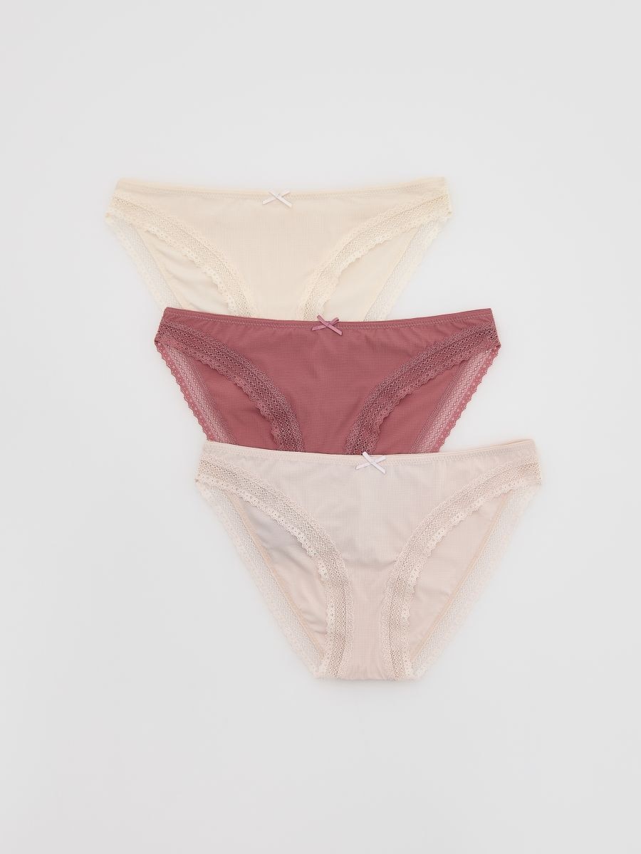 Trosor i 3-pack - pastellrosa - RESERVED