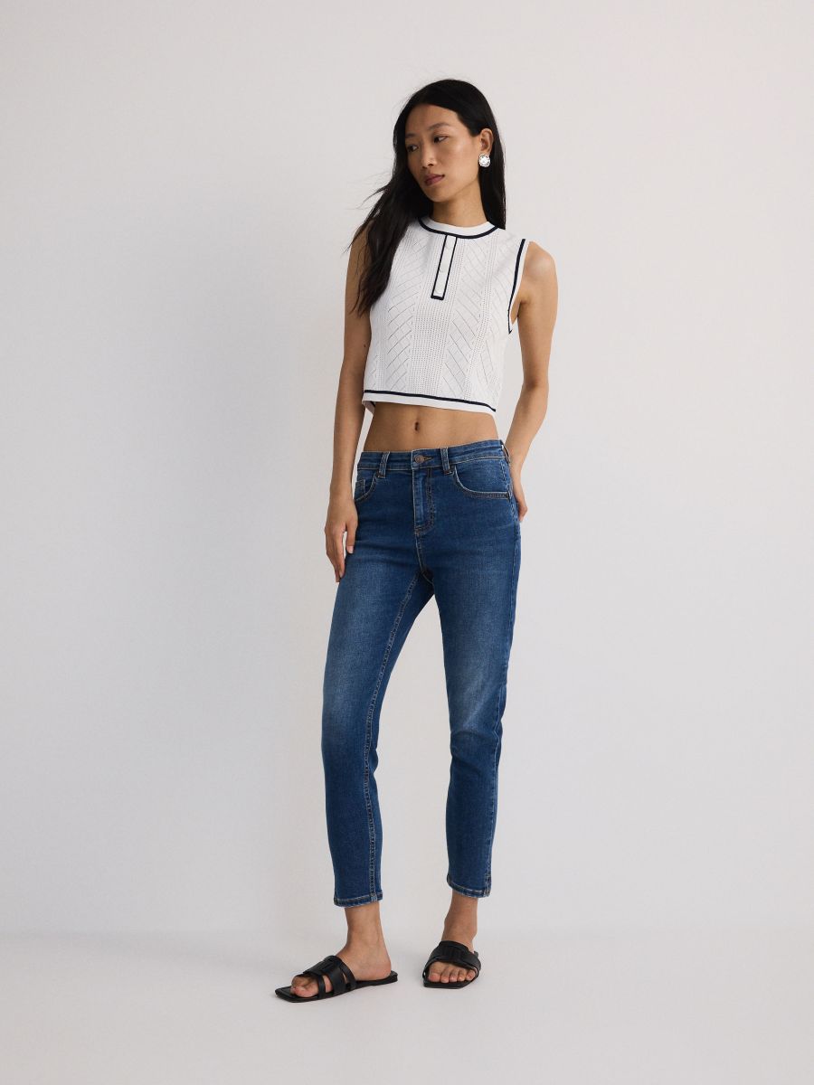 Push up jeans - navy - RESERVED - 3