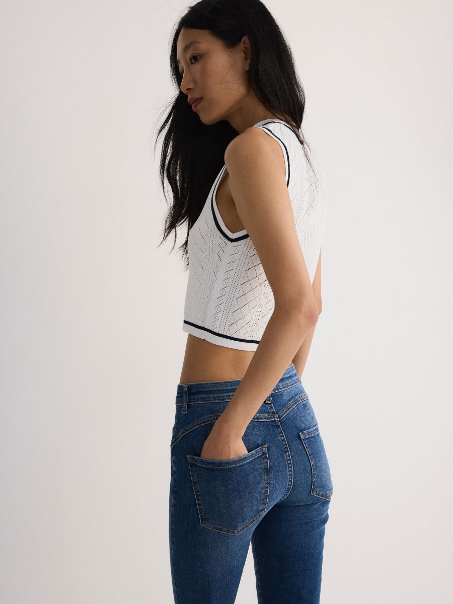 Push up jeans - navy - RESERVED - 2