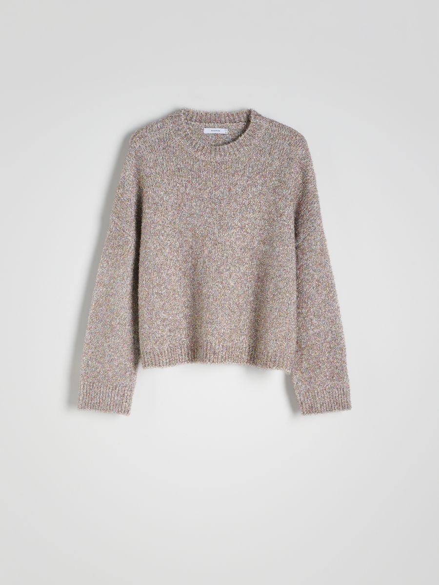 Metallic knit jumper - multicolor - RESERVED - 4