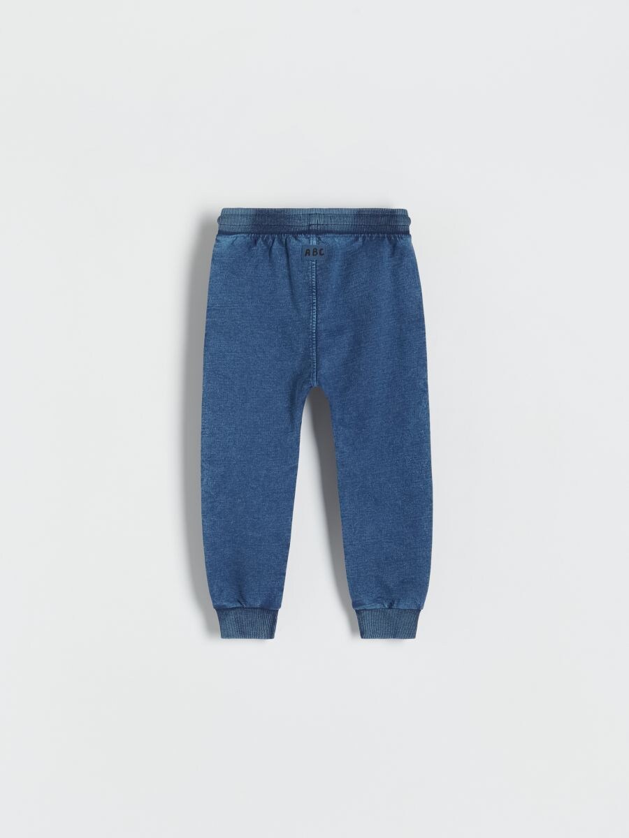 Trousers with wash effect - navy - RESERVED - 6