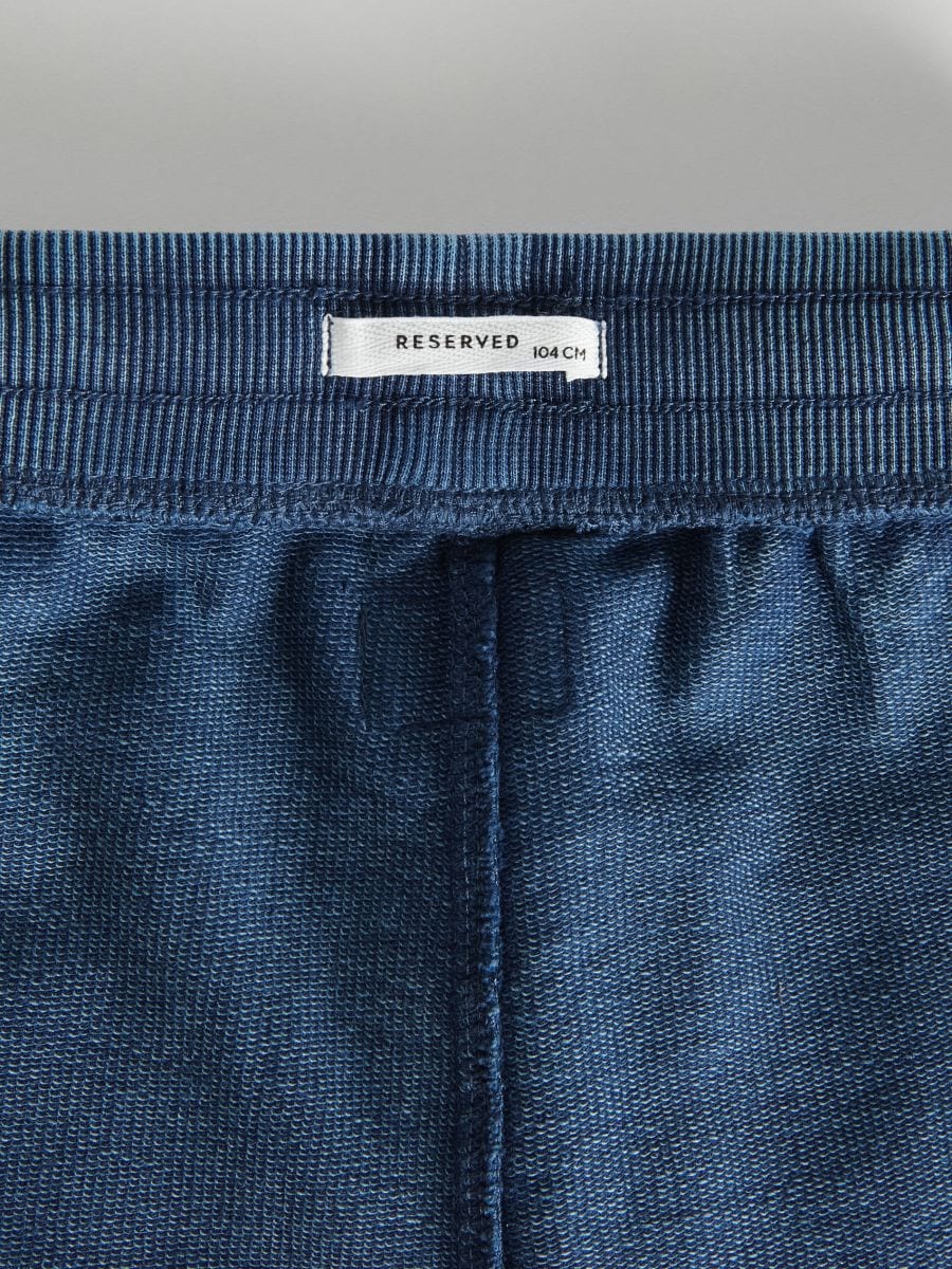 Trousers with wash effect - navy - RESERVED - 5