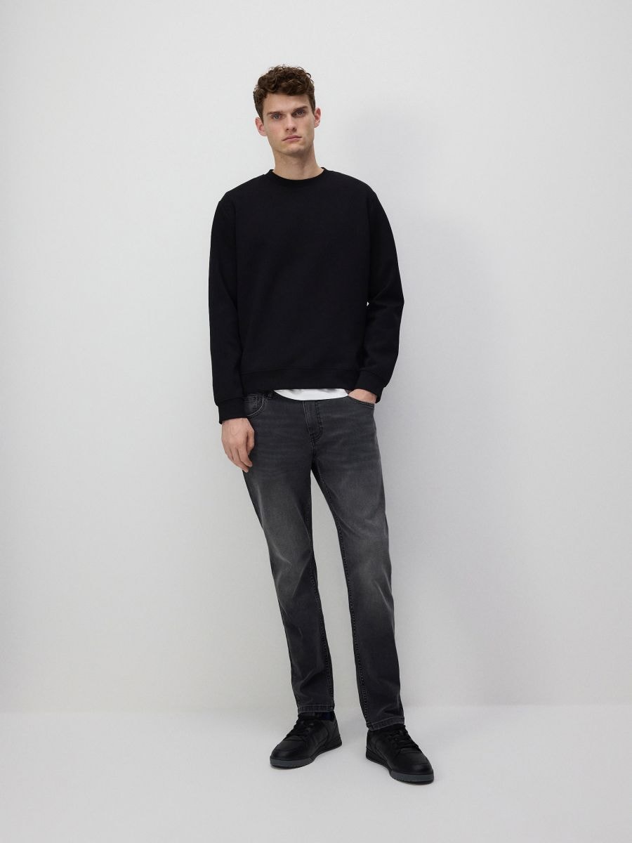 Джинси slim fit - сірий - RESERVED