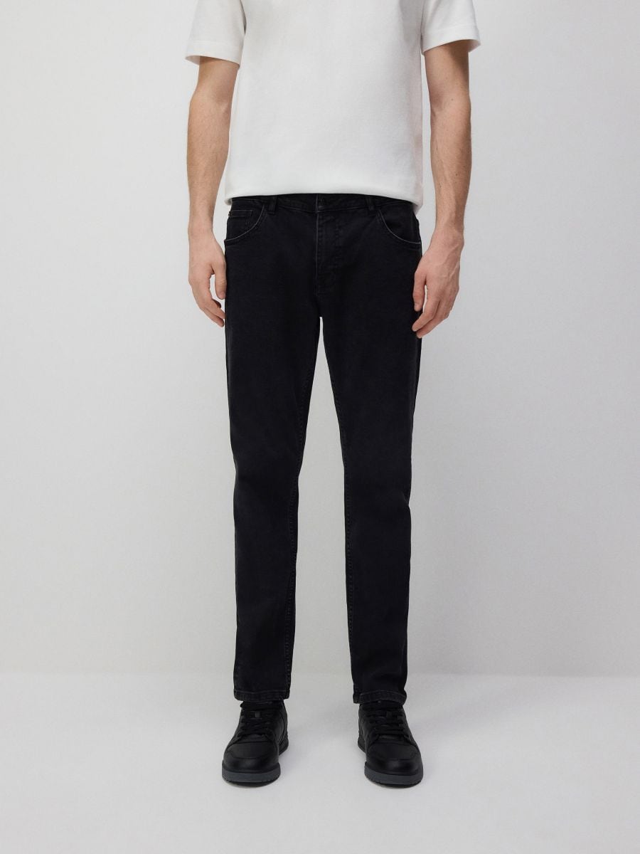 Jeansy slim fit - czarny - RESERVED