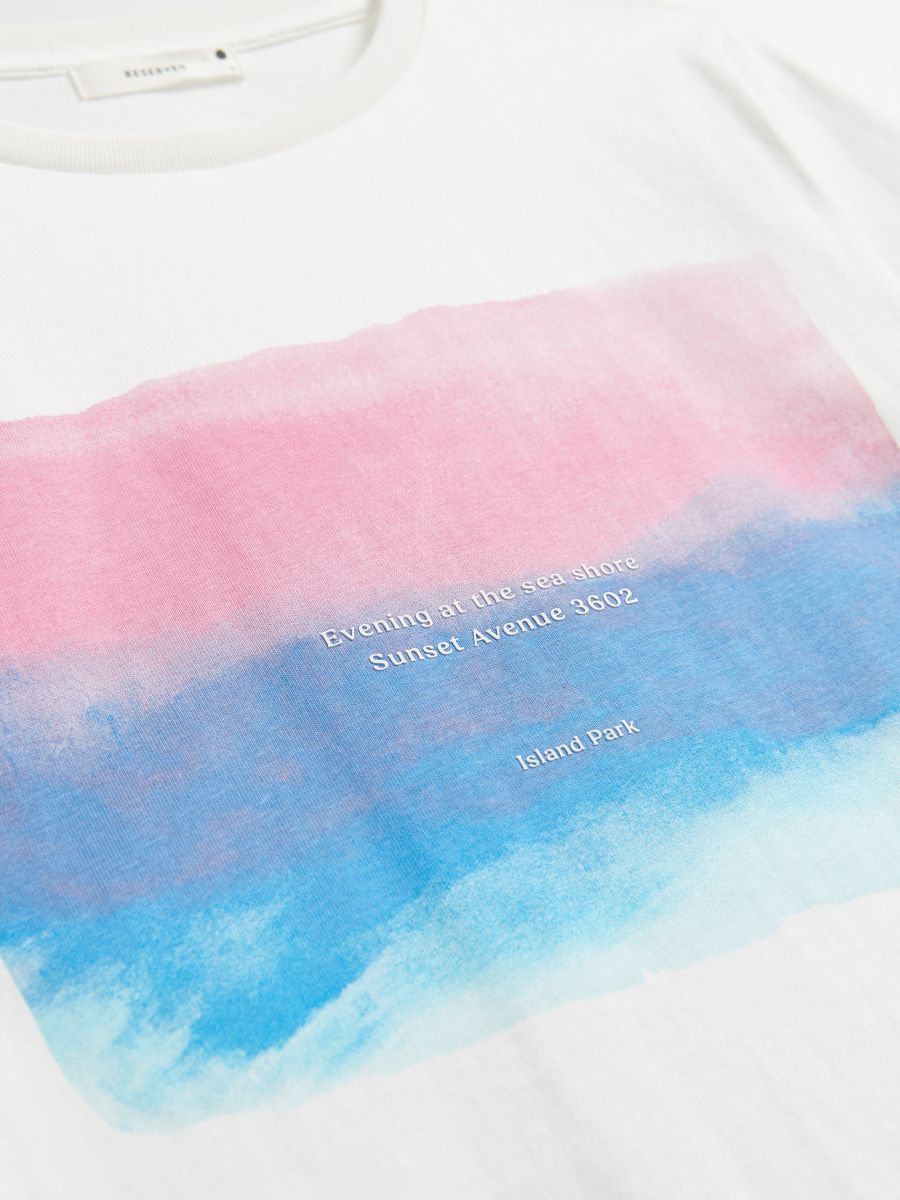 T-shirt with print - cream - RESERVED - 2