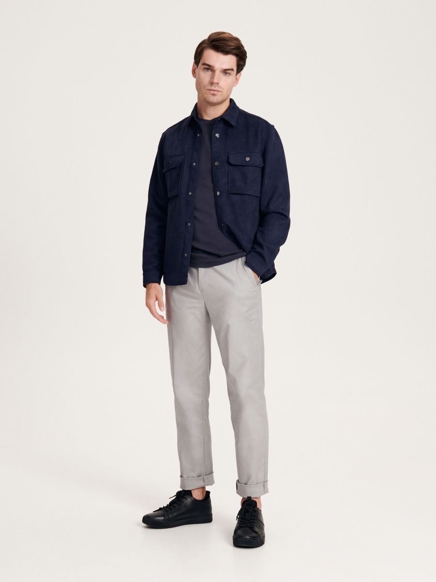 MEN`S TROUSERS - light grey - RESERVED