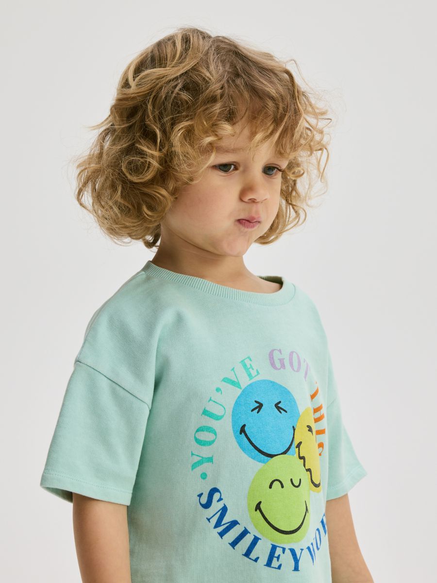 SmileyWorld® cotton set - aqua - RESERVED