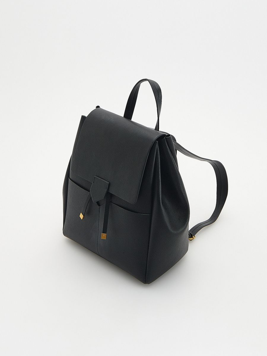 Backpack with drawstrings - black - RESERVED - 2
