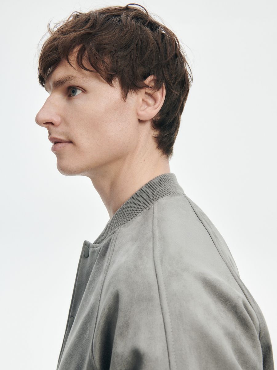 MEN`S OUTER JACKET - svetlo siva - RESERVED - 5