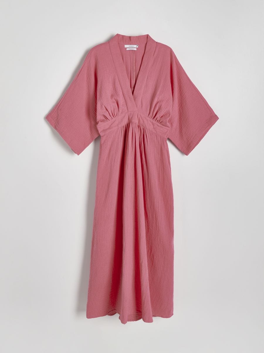 Sukienka typu kimono - intensywny róż - RESERVED - 4