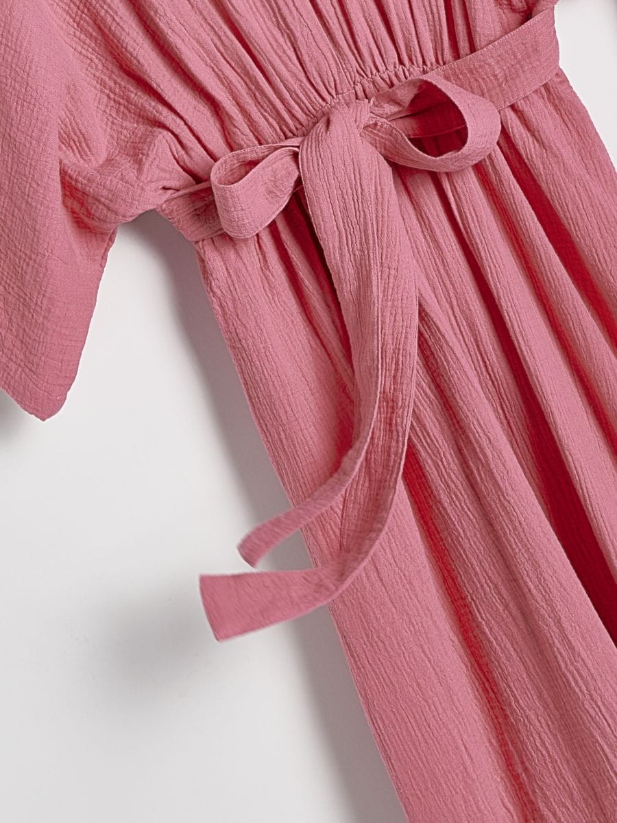 Sukienka typu kimono - intensywny róż - RESERVED - 5