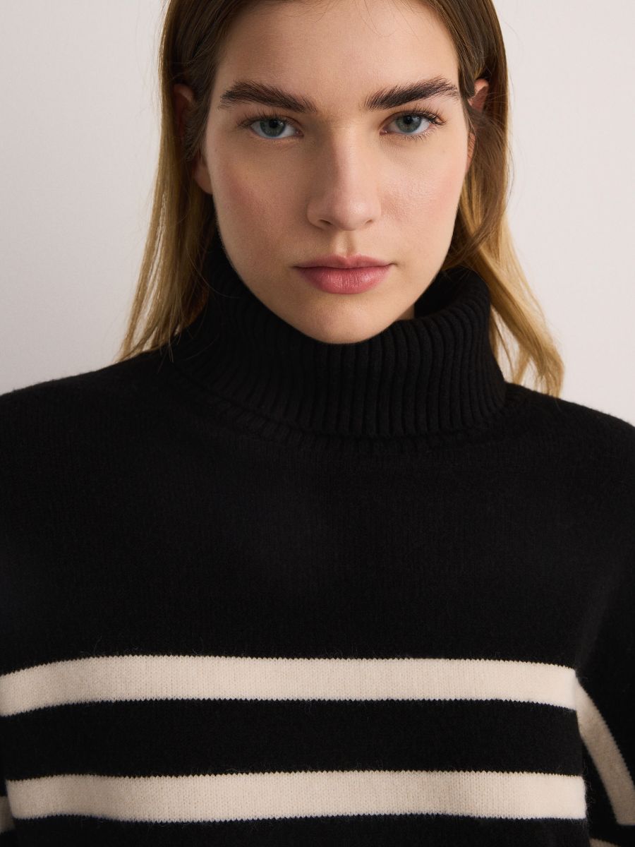 Turtleneck jumper - black - RESERVED - 3