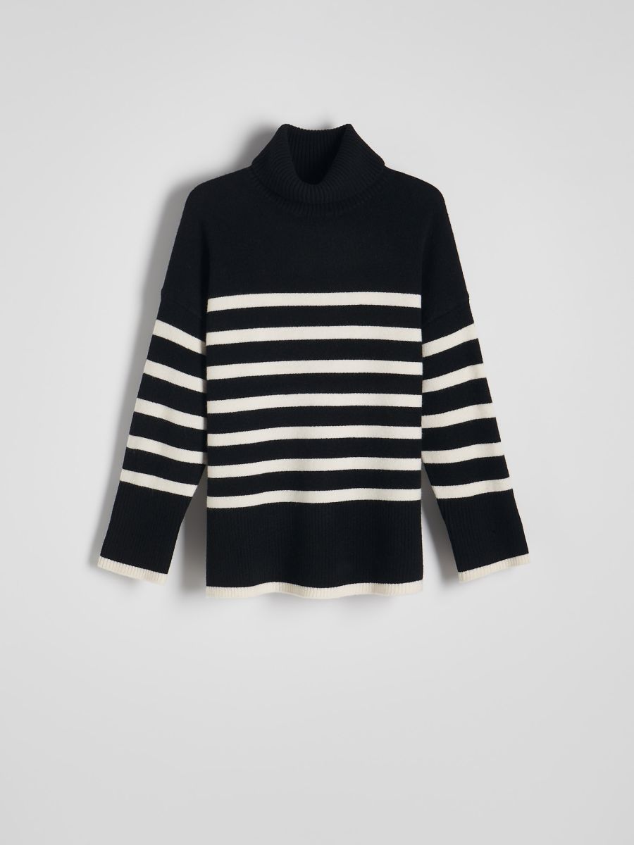 Turtleneck jumper - black - RESERVED - 4