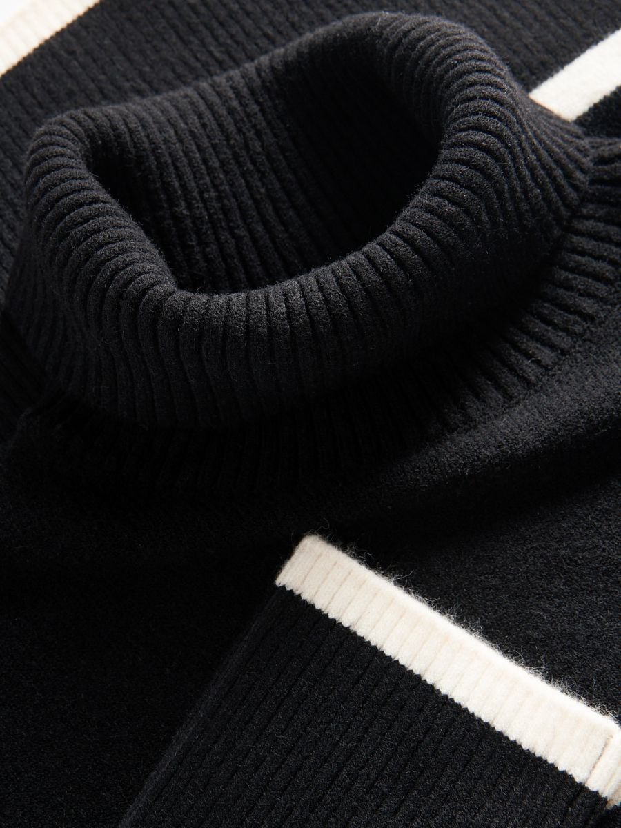 Turtleneck jumper - black - RESERVED - 5