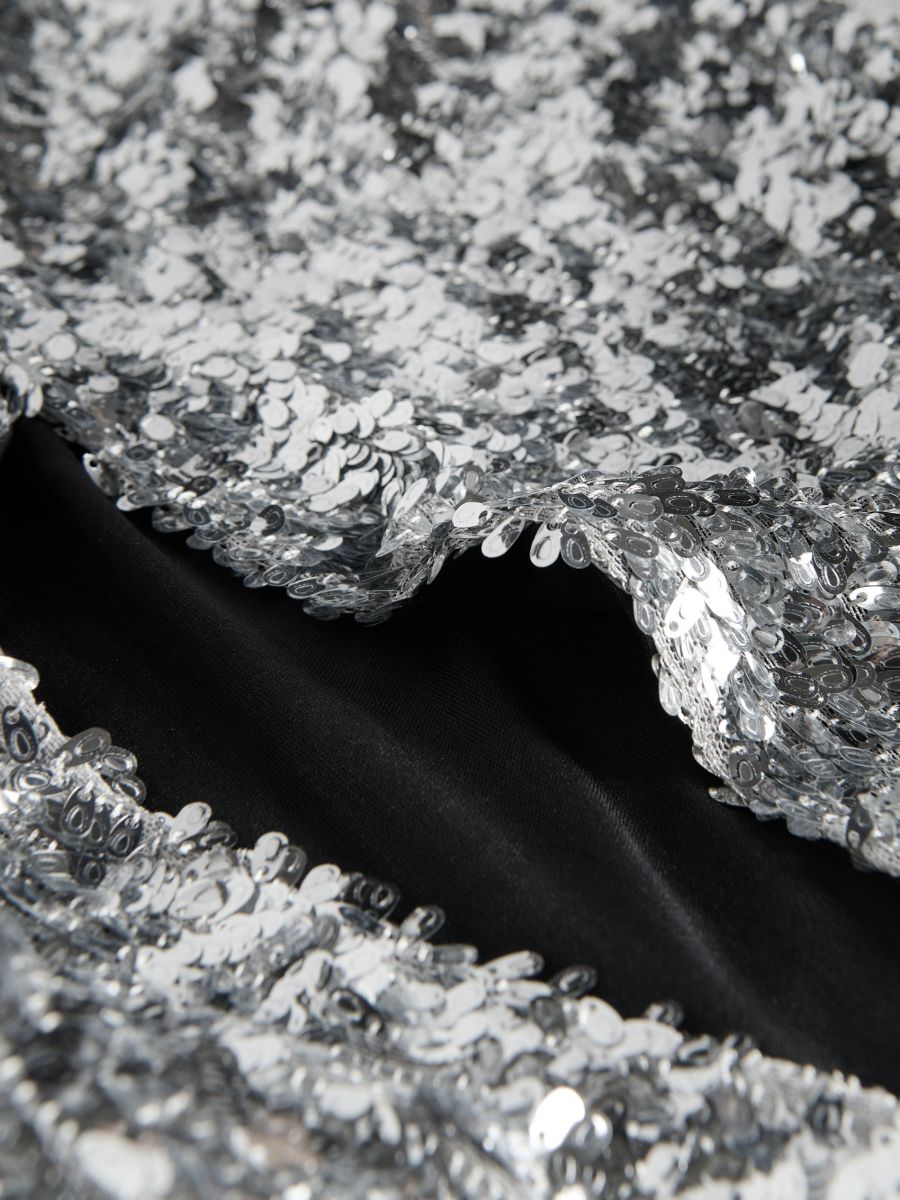 Midi-jupe à sequins - Argent - RESERVED - 5