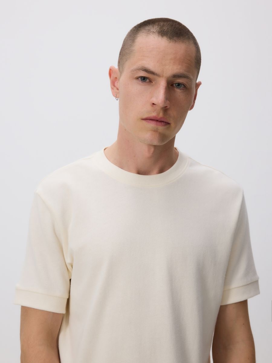 T-särk regular fit - kreemvalge - RESERVED - 3
