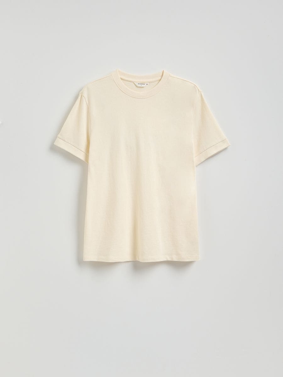 T-särk regular fit - kreemvalge - RESERVED - 5