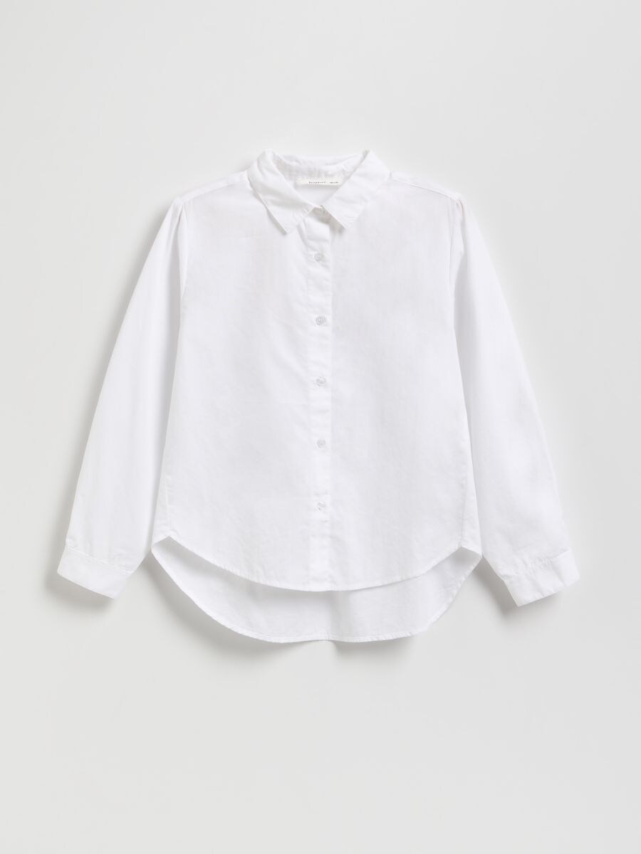 Collar shirt - white - RESERVED