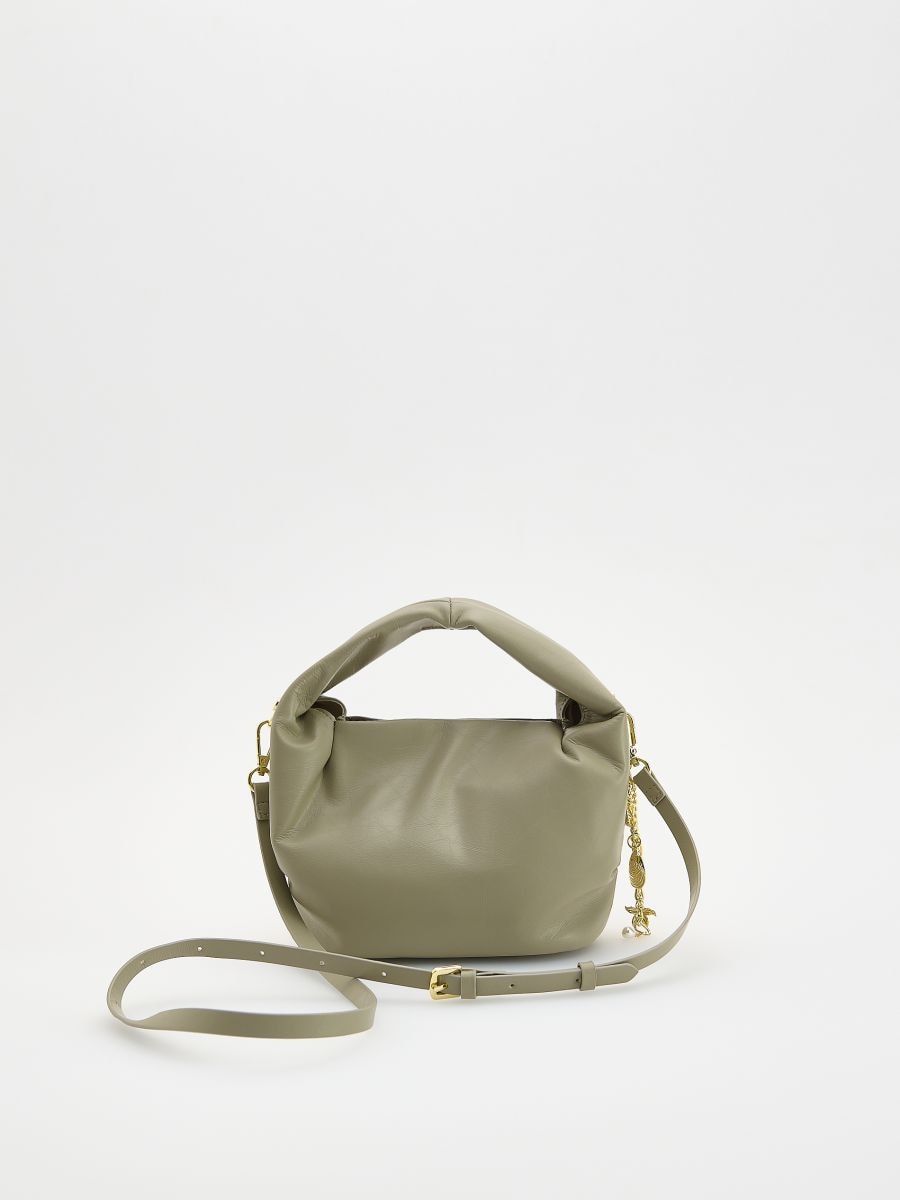 Torba hobo s privjeskom - svjetlomaslinasto - RESERVED