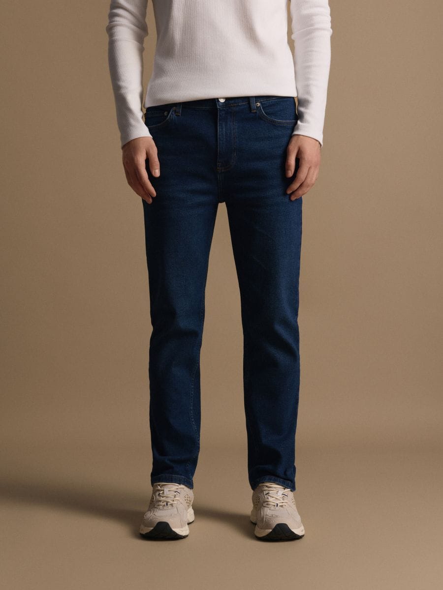 Slim-Fit-Jeans - marineblau  - RESERVED