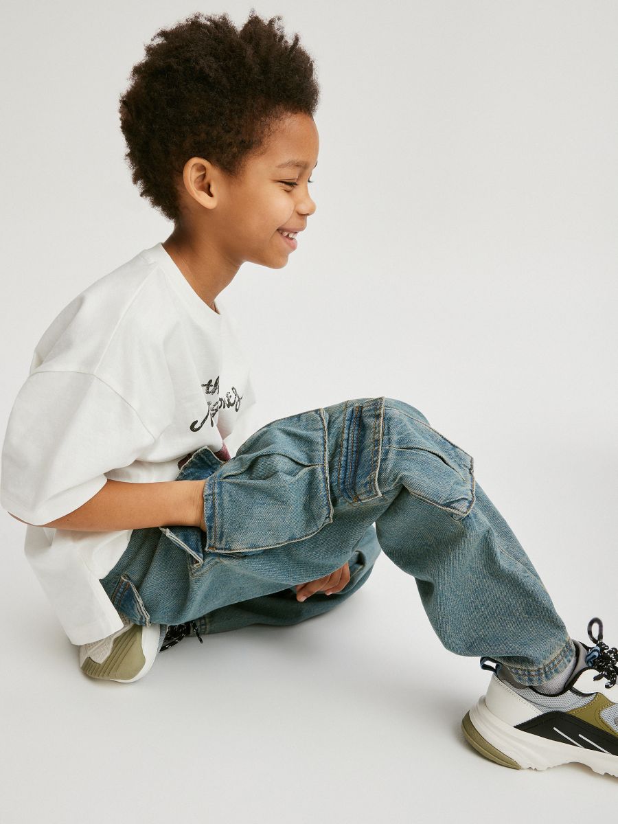 BOYS` JEANS TROUSERS - sinine - RESERVED