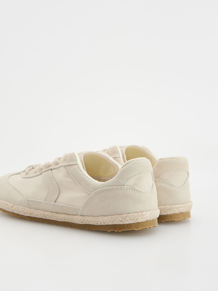Combined materials sneakers - beige - RESERVED - 3