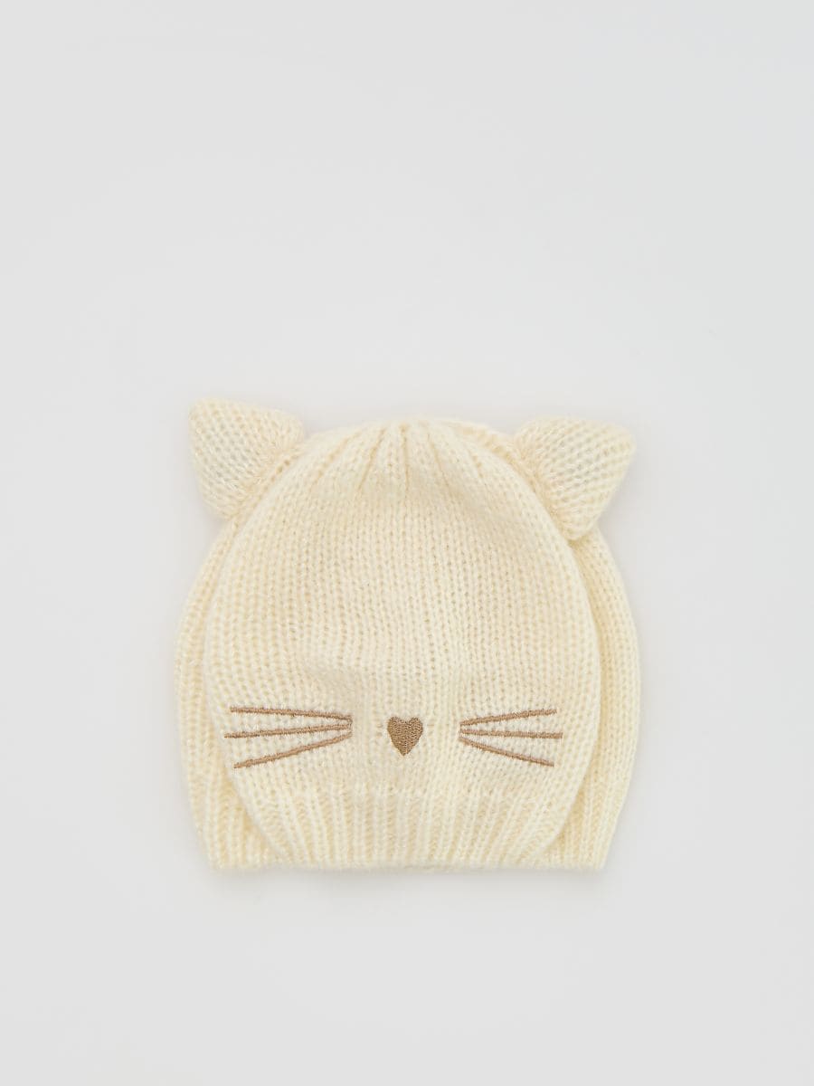 Beret sa vezom - krem - RESERVED