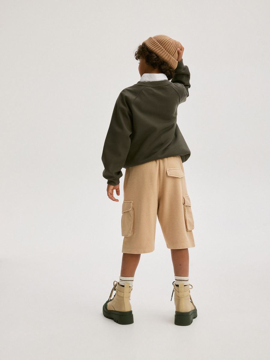 Strukturelle cargoshorts - hvedefarve - RESERVED - 5