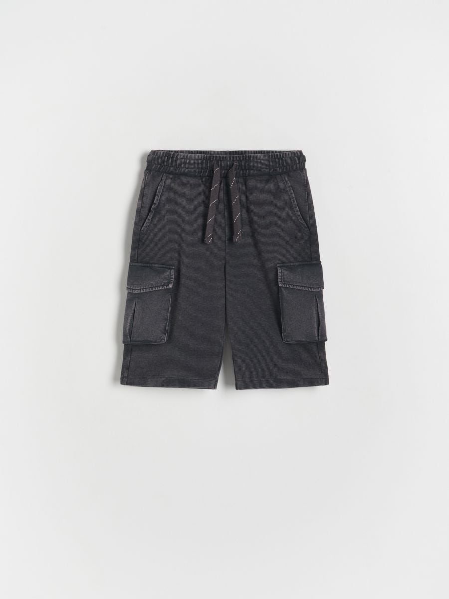 Structural cargo shorts - dark grey - RESERVED - 2