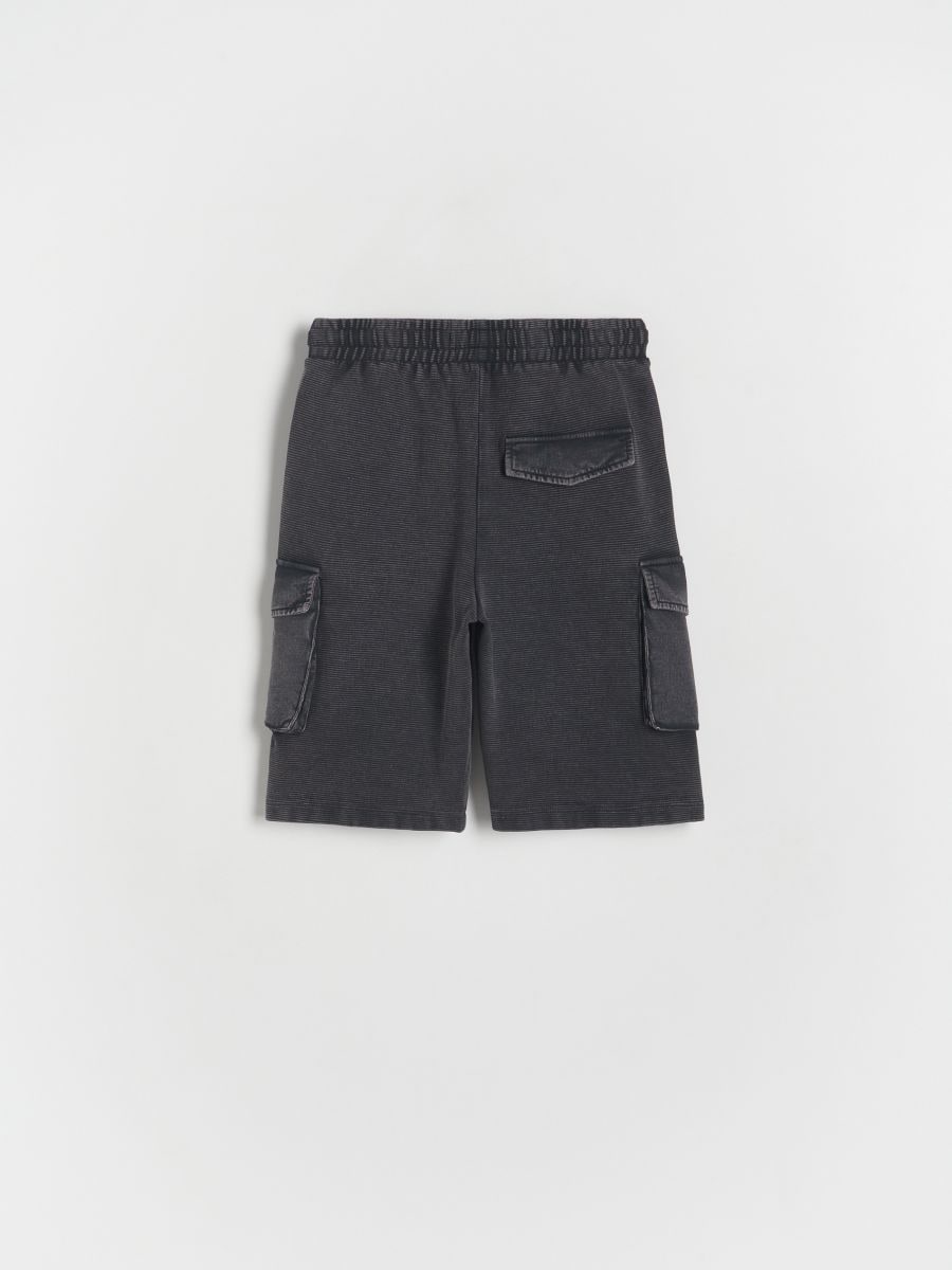 Structural cargo shorts - dark grey - RESERVED - 3