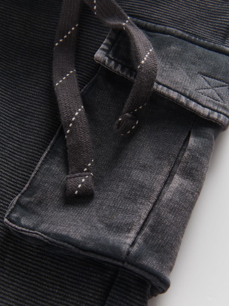 Structural cargo shorts - dark grey - RESERVED - 4