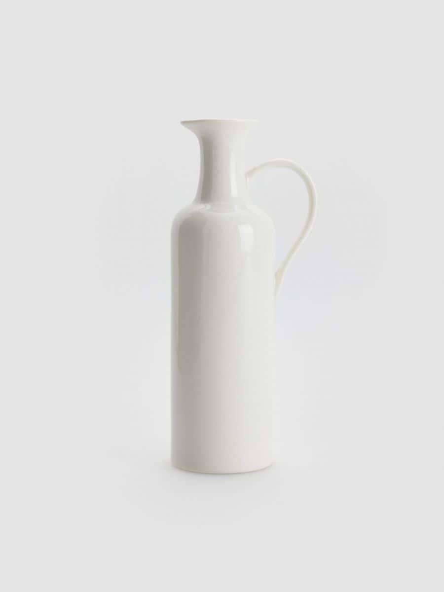 Jug with handle - white - RESERVED