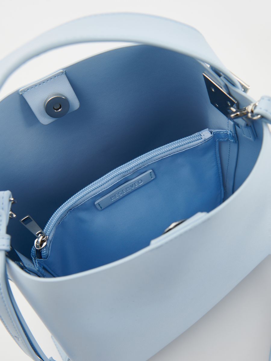 Crossbody torba s ručkom - steel blue - RESERVED - 6