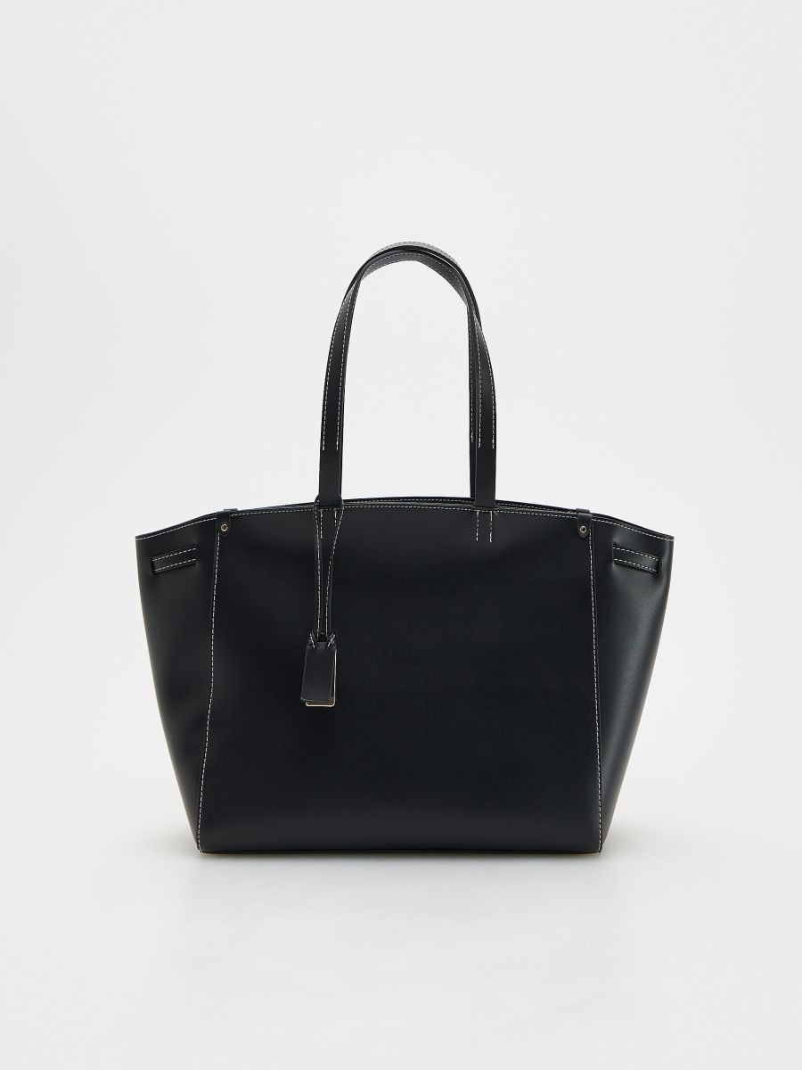Bag with contrasting stitching - black - RESERVED - 3