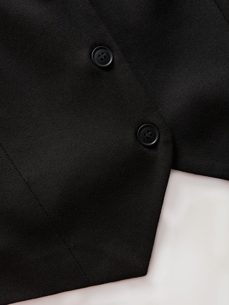 Suit vest Color black - RESERVED - 4326T-99X