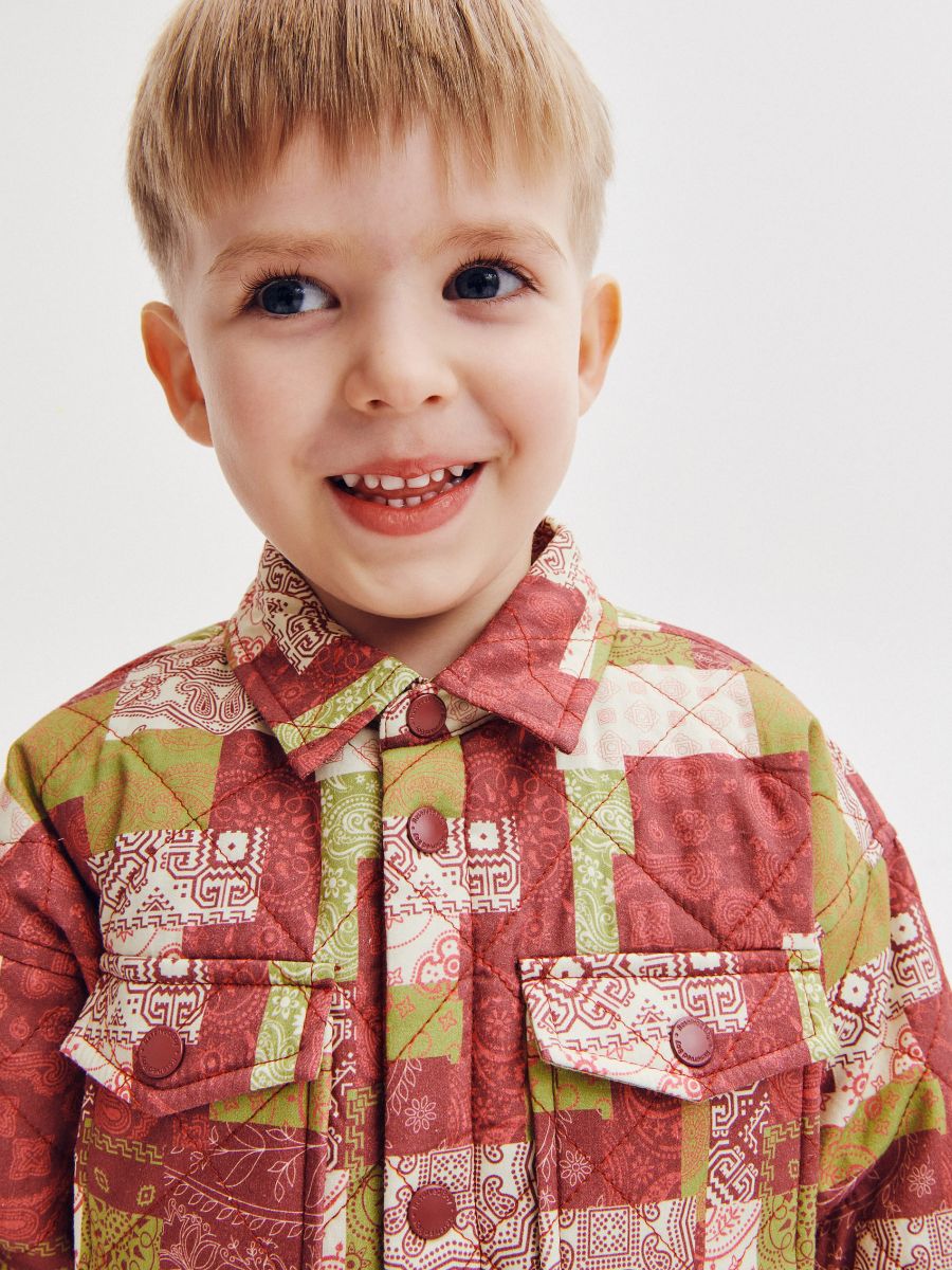 Oriental pattern shacket - mustard - RESERVED - 5