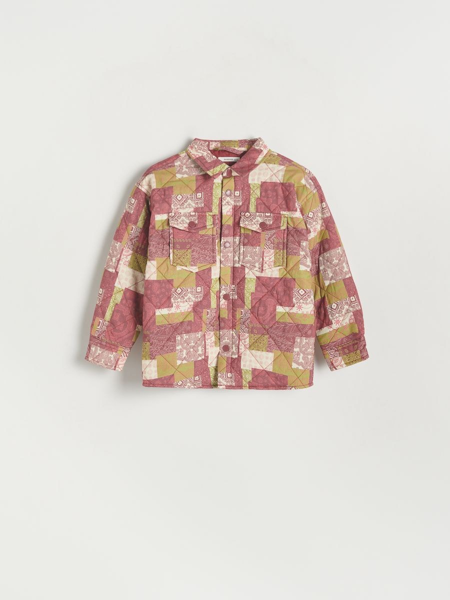 Oriental pattern shacket - mustard - RESERVED - 2