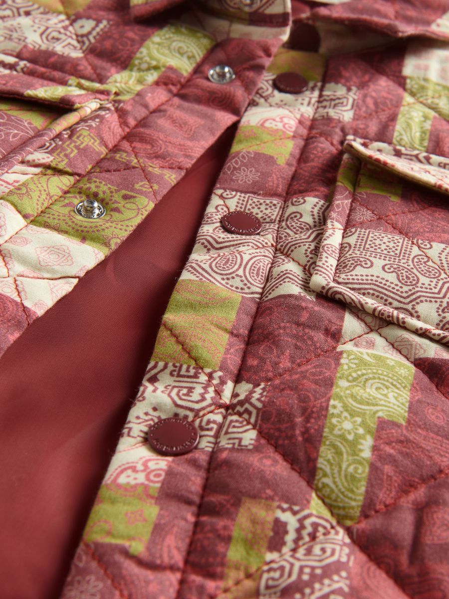 Oriental pattern shacket - mustard - RESERVED - 4