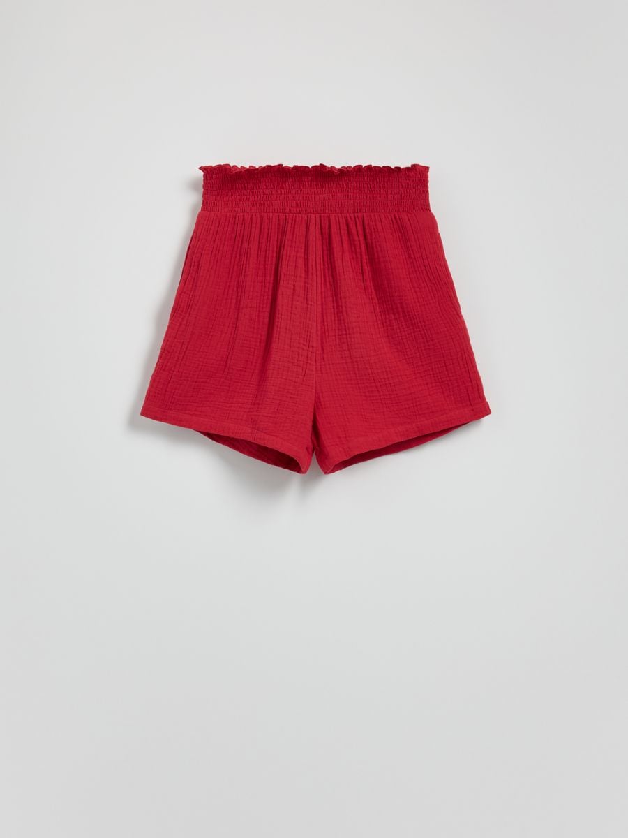 Muslin shorts - spicy red - RESERVED - 5
