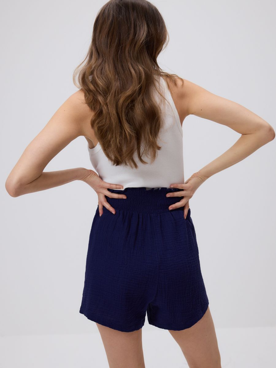 Muslin shorts - navy - RESERVED - 4