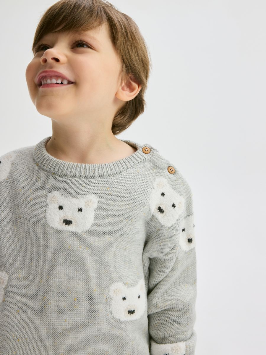 Patterned jumper - light grey - RESERVED - 4