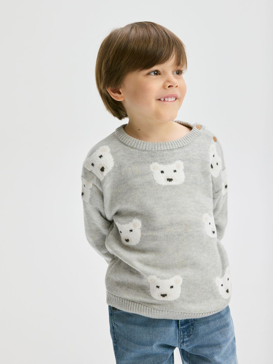 Patterned jumper - light grey - RESERVED - 5